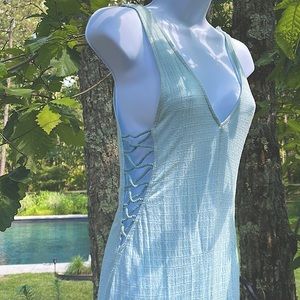 Out from under from urban outfitters sky blue maxi.